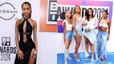 ...in Vintage Versace, Keke Palmer Delivers Girl Group Style With Divagurl and More Stars on the BET Awards 2024 Red Carpet