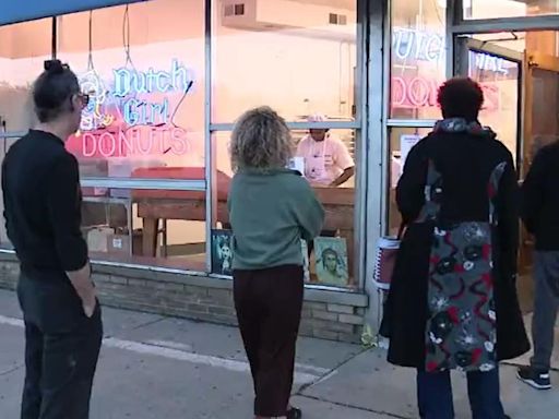 Dutch Girl Donuts reopens as crowds line up outside iconic Detroit bakery