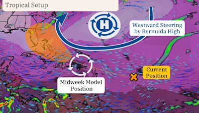 Maps show path of potential tropical storm that could impact East Coast