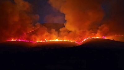 Albania continues to tackle wildfires spreading up north of country
