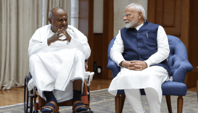 'Taking my mind back to ... ': PM Modi on gift by HD Deve Gowda | India News - Times of India