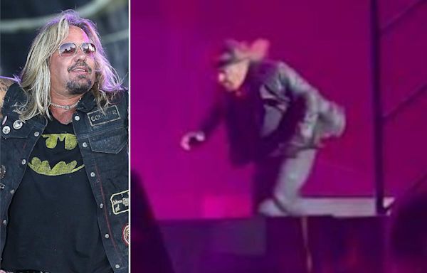Watch Vince Neil Face-Plant During Motley Crue Concert