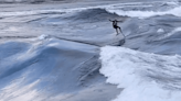 Foil Surfers Ride Canada’s Deadliest Whitewater River Wave (Clip)