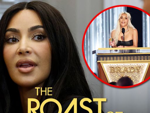 Kim Kardashian Mercilessly Booed & Skewered at Tom Brady's Roast