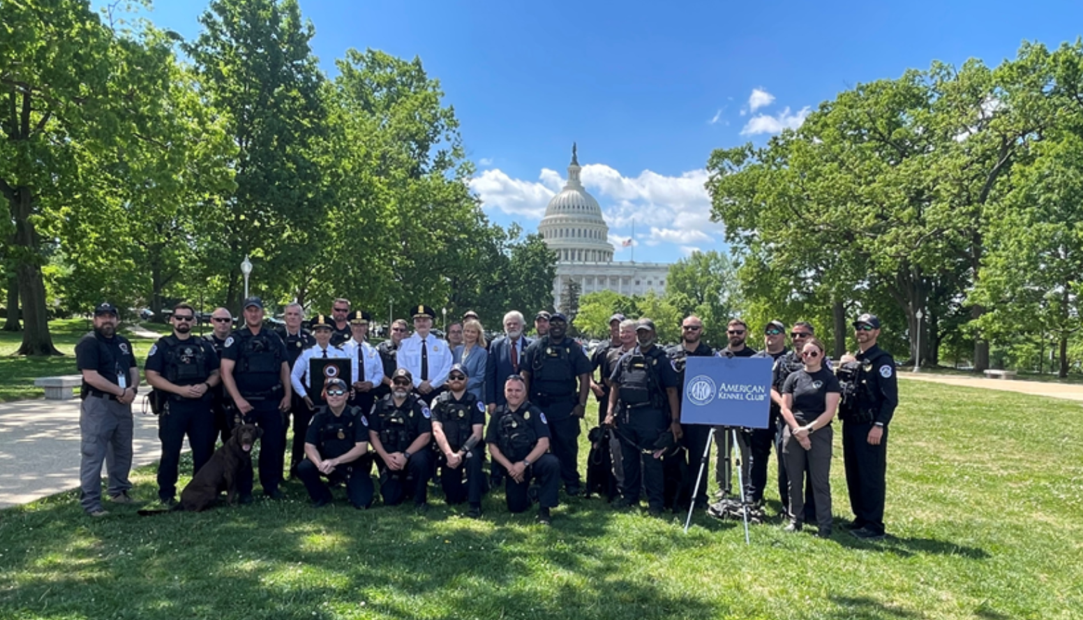 Capitol Police K-9 unit awarded with American Kennel Club's Canine Officer Program Award