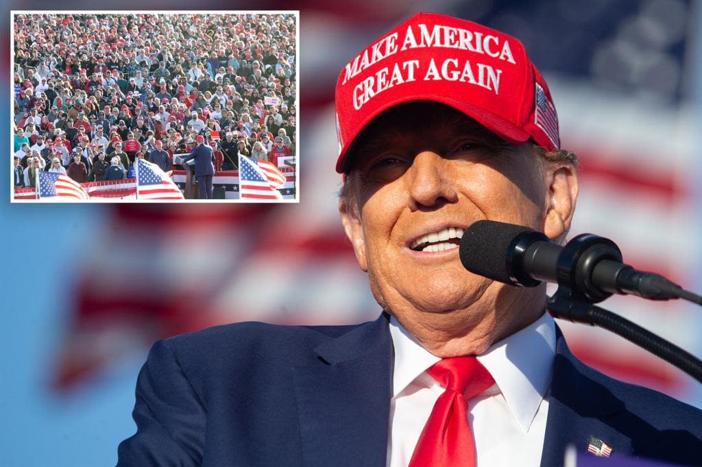 Trump blasts Biden as ‘total moron’ before crowd of 100K at NJ rally: ‘Whole world is laughing at him’