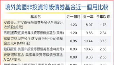 美非投等級債 四亮點抱緊處理