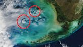 Satellite Spots Circular Holes in Clouds Over Florida