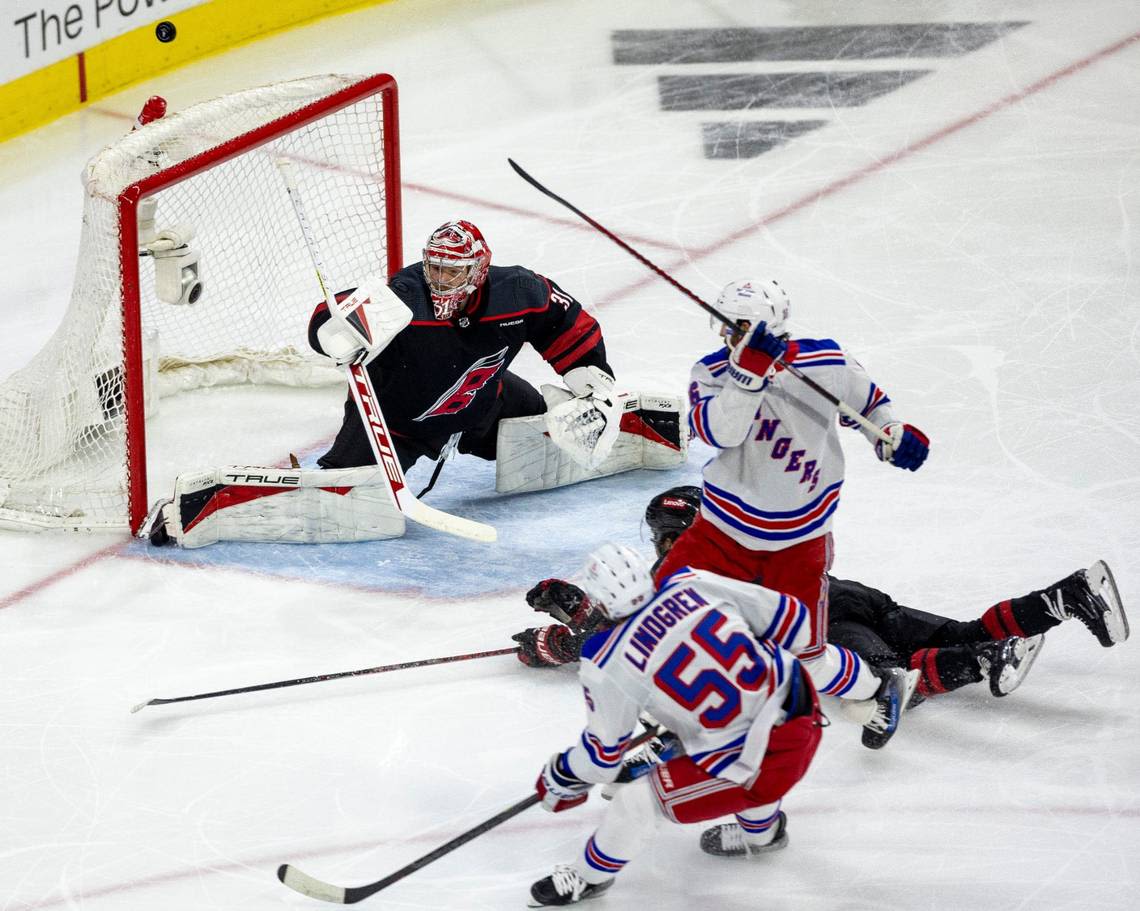 Hurricanes surge past Rangers in the third period, force Game 6 in Raleigh with 4-1 win