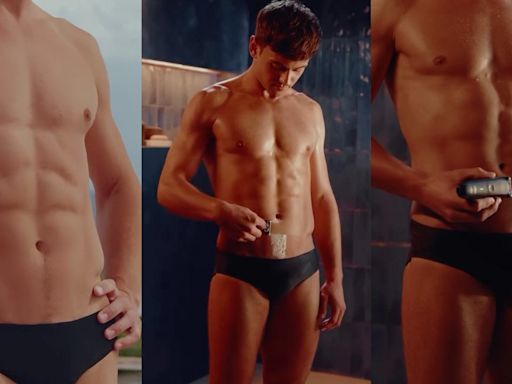 Watch Olympian Tom Daley shave off his happy trail in new razor ad that will make you FERAL