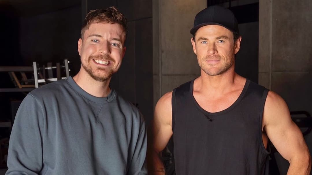 MrBeast tricked into intense workout with Chris Hemsworth - Dexerto