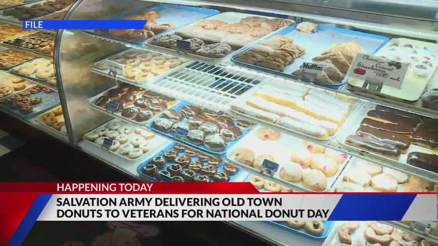 Salvation Army, Old Town Donuts give free donuts to vets on National Donut Day