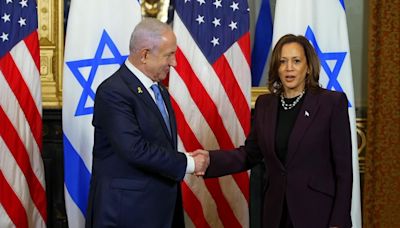 Kamala Harris tells Benjamin Netanyahu she will 'not be silent' over suffering in Gaza while stressing Israel's 'right to defend itself'