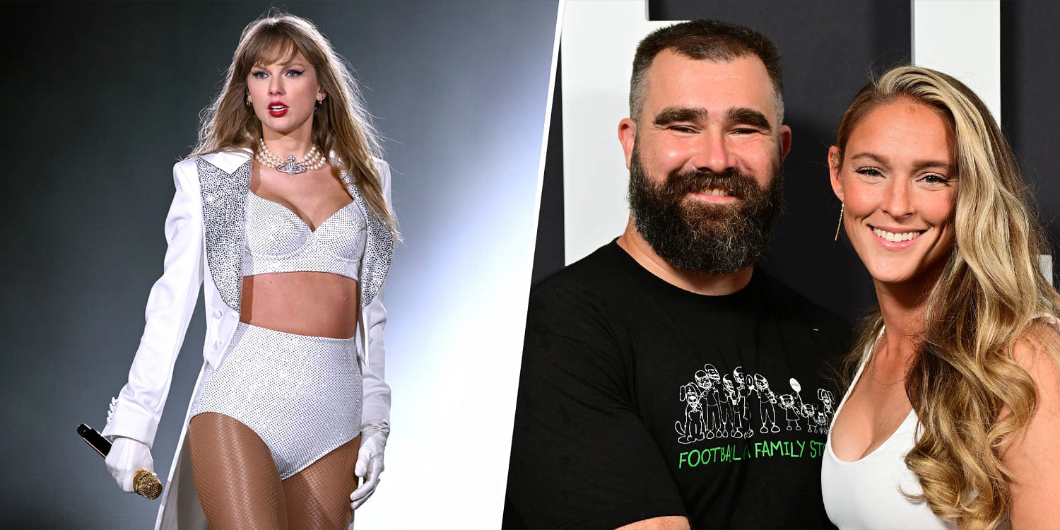 Jason Kelce explains why he was 'literally tearing up' while attending 'Eras Tour' with wife Kylie