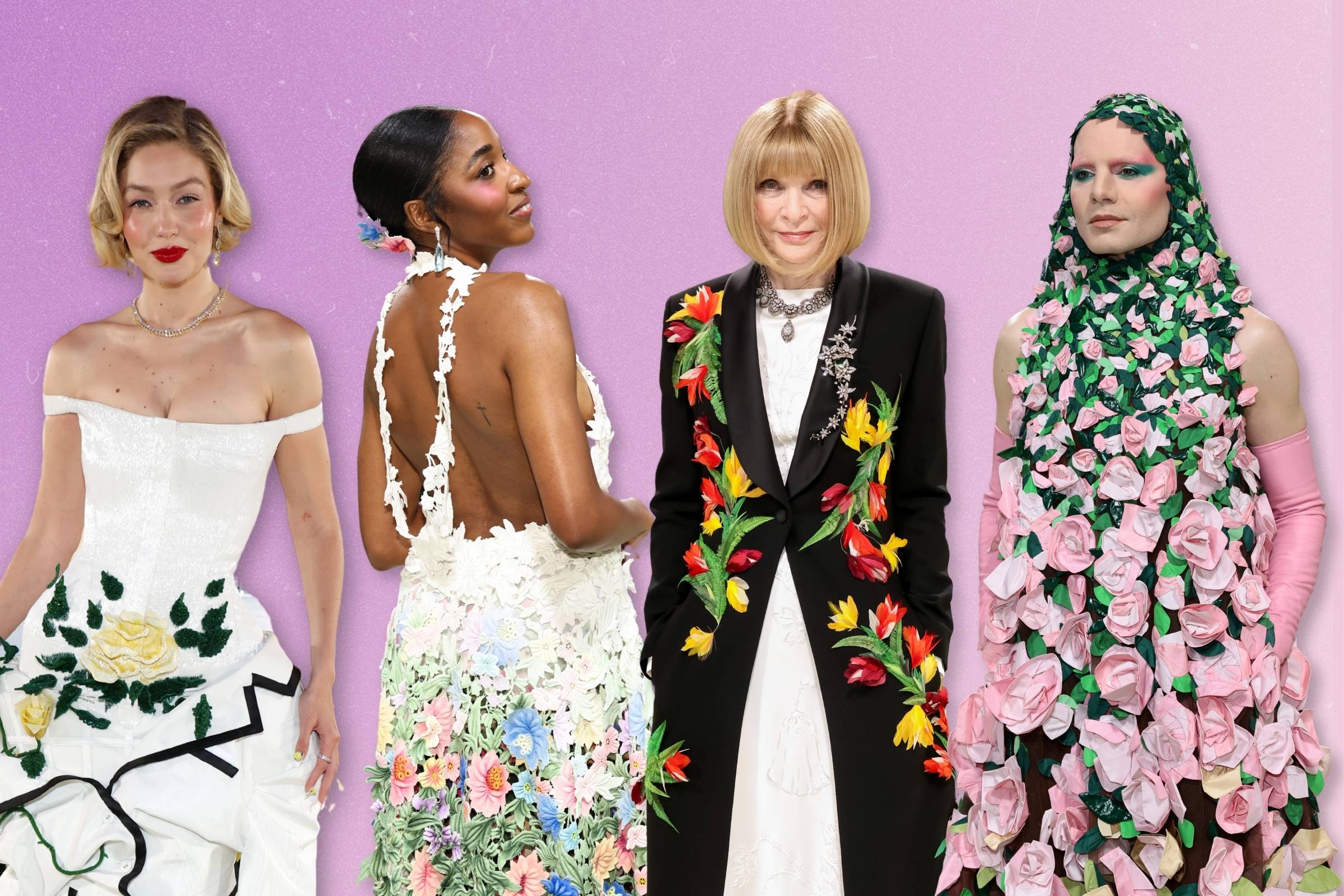 All The Best Floral Fashion From 2024 Met Gala