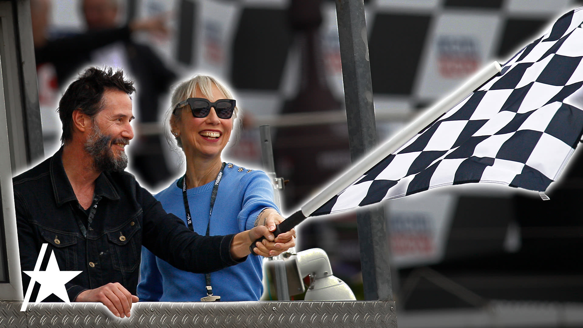 Keanu Reeves & Girlfriend Alexandra Grant Have Rare Outing At Motorcycle Race In Germany | Access