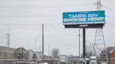 Pleasantrees cannabis company smack talks Tampa Bay with billboard for Detroit Lions