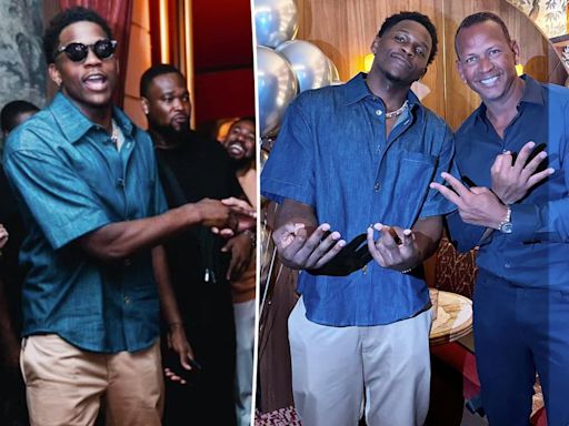 Exclusive | Olympics breakout Anthony Edwards has surprise 23rd birthday party in Paris with guests including Alex Rodriguez