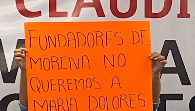 Morenistas dicen "Claudia Sí, Dolores No"; piden votar por Aztiazarán