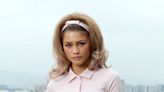 Zendaya Wears Pink Tennis Top and Skirt With Extreme Torso Cutouts