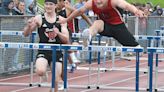 Brady Collins hurdles
