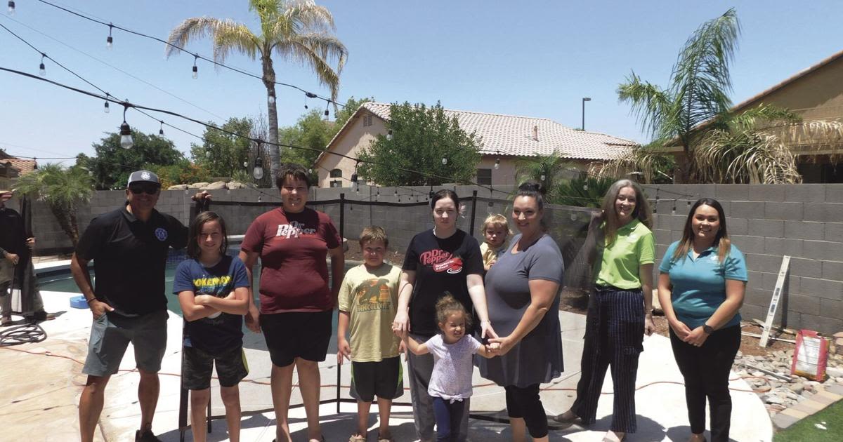 Gilbert family gets grant for free pool fence