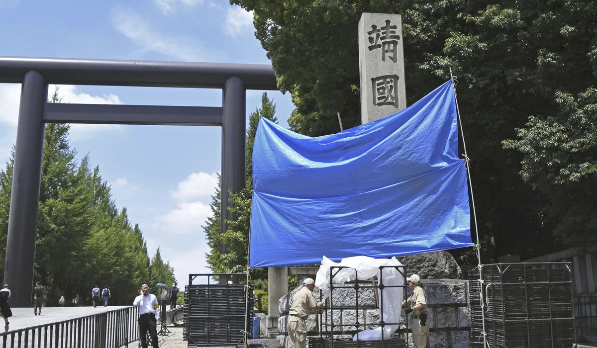 Japan police search for suspects in spray-painting of graffiti at controversial war shrine