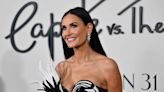 Demi Moore Wore a Sparkly Swan Gown to Celebrate the Premiere of 'Feud'