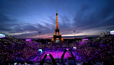 The Eiffel Tower beach volleyball stadium has the greatest view in sports, and there’s no close second