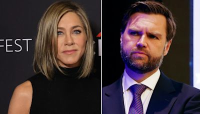 Jennifer Aniston slams JD Vance's comments on 'childless cat ladies'