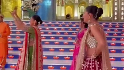 Radhika Merchant’s mother and sister deliver a mesmerising performance for Anant Ambani