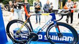 Mads Pedersen's unreleased new Trek, fresh from the finish line of the Critérium du Dauphiné