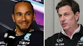 Lewis Hamilton names who he'd pick to replace him at Mercedes in Wolff message