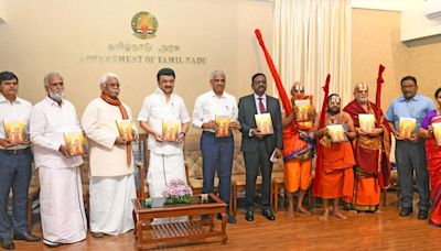 Stalin releases work of Karunanidhi on Ramanujar as a book