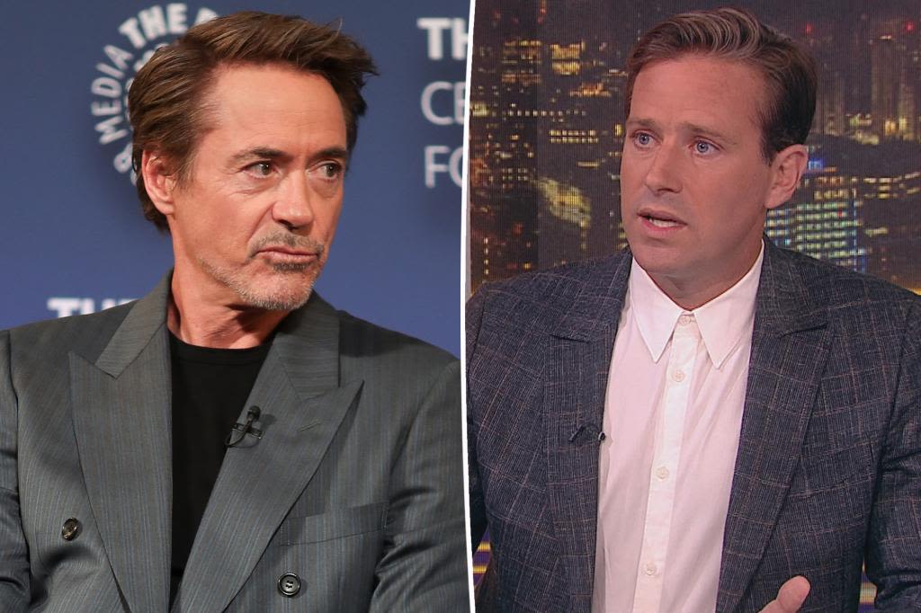 Armie Hammer denies Robert Downey Jr. paid for his rehab after rape, cannibalism allegations