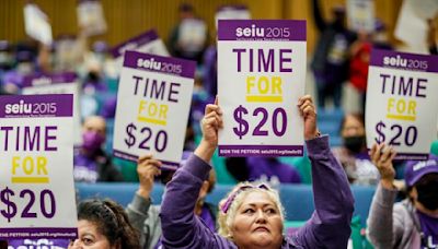 Fast-food workers make $20 an hour. California's other low-wage earners ask: What about us?