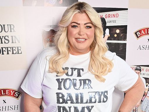 Gemma Collins shows off her weight loss in a skin-tight white T-shirt