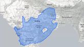 The True Size of South Africa, Compared to India