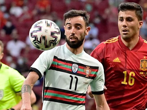 Bruno Fernandes played more minutes last season than any other outfield player at the European Championships