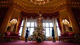 In Pictures: Royal staff deck Windsor Castle hall with 20ft Christmas tree