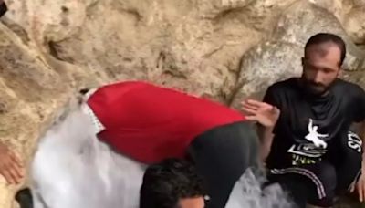 Viral Video of Man Disappearing in Waterfall Cave Shocks Instagram Users