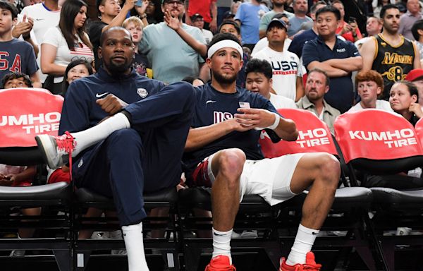 Devin Booker talks about communication, adjusting to the game at a Team USA event