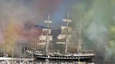 Let the Party Begin! Olympic Flame Arrives in Marseille.