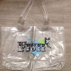粱靜茹 : 燕尾蝶 白色塑膠手提袋   (全新)