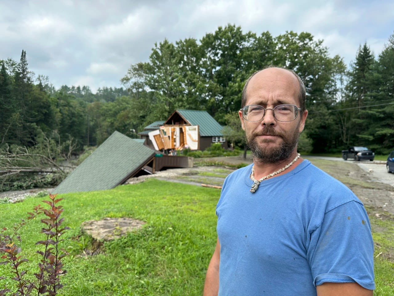Vermont man evacuates neighbors during flooding, weeks after witnessing a driver get swept away