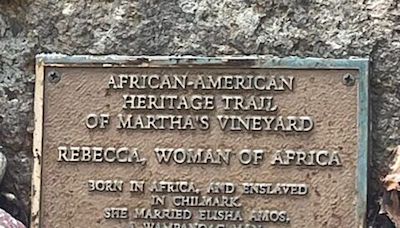 Rebecca Amos plaque restored - The Martha's Vineyard Times