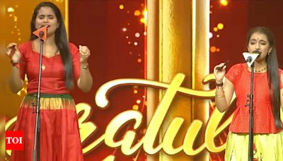 Star Singer's Disha and Nanda hit a golden star yet again; watch the stunning performance - Times of India