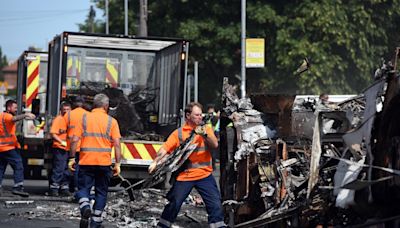 Leeds council launches ‘urgent review’ of child care case after violent protests