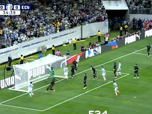 Video: Lisandro Martinez scores his first goal for Argentina in Copa America quarter-final