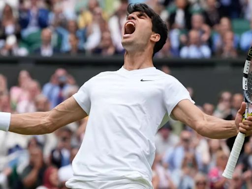 Carlos Alcaraz Defeats Daniil Medvedev To Reach Second Straight Wimbledon Final In 2024